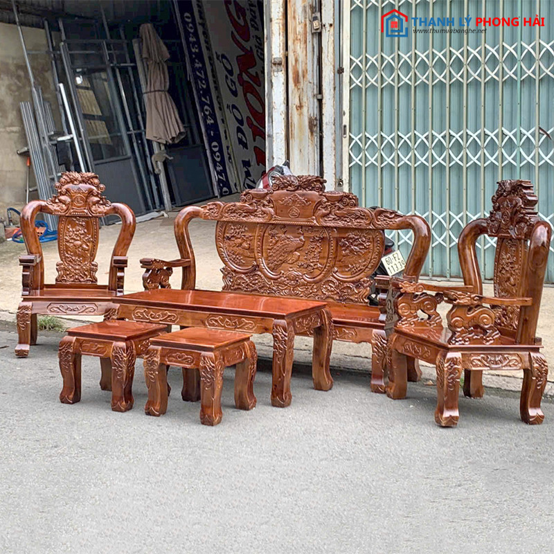Thanh Lý Bộ Salon Gỗ Chạm Công 6 Món salon-go-lung-cham-cong-1 Thanh Lý Bộ Salon Gỗ Chạm Công 6 Món