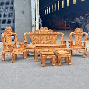 Thanh Lý Bộ Salon Gỗ Chạm Công 6 Món 2 Thanh Lý Bộ Salon Gỗ Chạm Công 6 Món 2