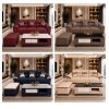 Bộ sofa góc L bọc da