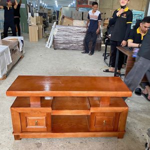 Thanh Lý Kệ Tivi Gỗ Xoan Đào 1M6 Mới 99% 2