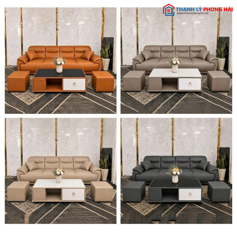 sofa boc da Bộ sofa 4 chỗ ngồi