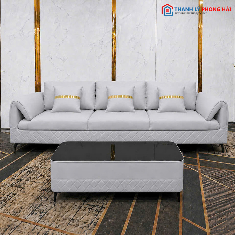 sofa da (4) Thanh Lý Bộ Sofa Da 3 Chỗ Ngồi Mới 99% (Nhiều Màu) 10