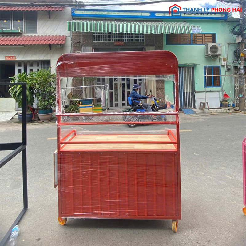 Thanh Lý Xe Cafe Gỗ Di Động Mới 99% Nhiều Màu xe-cafe-go-4 Thanh Lý Xe Cafe Gỗ Di Động Mới 99% Nhiều Màu