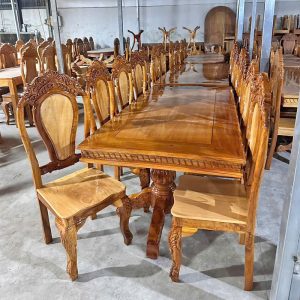 Thanh Lý Bộ Bàn Ăn 8 Ghế Gỗ Căm Xe Mới 99% 2 Thanh Lý Bộ Bàn Ăn 8 Ghế Gỗ Căm Xe Mới 99% 2