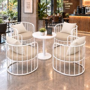 Thanh Lý Bộ Bàn Ghế Cafe Tròn 4 Ghế Mới 99% 3 Thanh Lý Bộ Bàn Ghế Cafe Tròn 4 Ghế Mới 99% 18