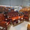 Bộ salon gỗ chạm hoa văn