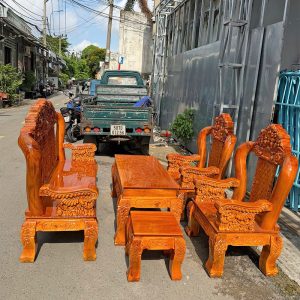 Bộ salon tay 12 hoa lá tây