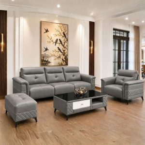 Thanh Lý Bộ Sofa Da Kèm Ghế Đơn Và Đôn Ngồi Mới 99 7 Thanh Lý Bộ Sofa Da Kèm Ghế Đơn Và Đôn Ngồi Mới 99 15
