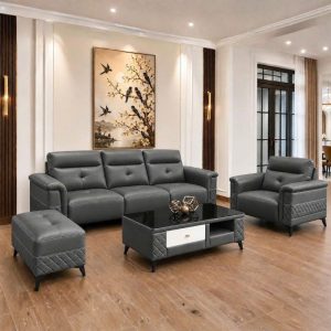 Thanh Lý Bộ Sofa Da Kèm Ghế Đơn Và Đôn Ngồi Mới 99 8 Thanh Lý Bộ Sofa Da Kèm Ghế Đơn Và Đôn Ngồi Mới 99 16