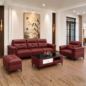 Thanh Lý Bộ Sofa Da Kèm Ghế Đơn Và Đôn Ngồi Mới 99 9 Thanh Lý Bộ Sofa Da Kèm Ghế Đơn Và Đôn Ngồi Mới 99 17
