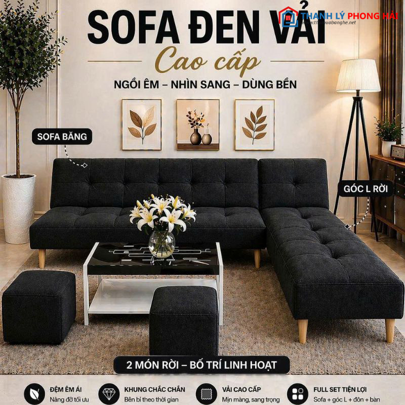 Thanh Lý Bộ Sofa Góc L Kèm Đôn Mới 99% bo-sofa-goc-L-kem-don-7 Thanh Lý Bộ Sofa Góc L Kèm Đôn Mới 99%