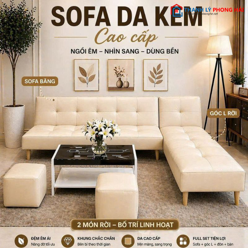 Thanh Lý Bộ Sofa Góc L Kèm Đôn Mới 99% bo-sofa-goc-L-kem-don-8 Thanh Lý Bộ Sofa Góc L Kèm Đôn Mới 99%