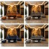 Sofa góc L bọc da lưng múi sọc