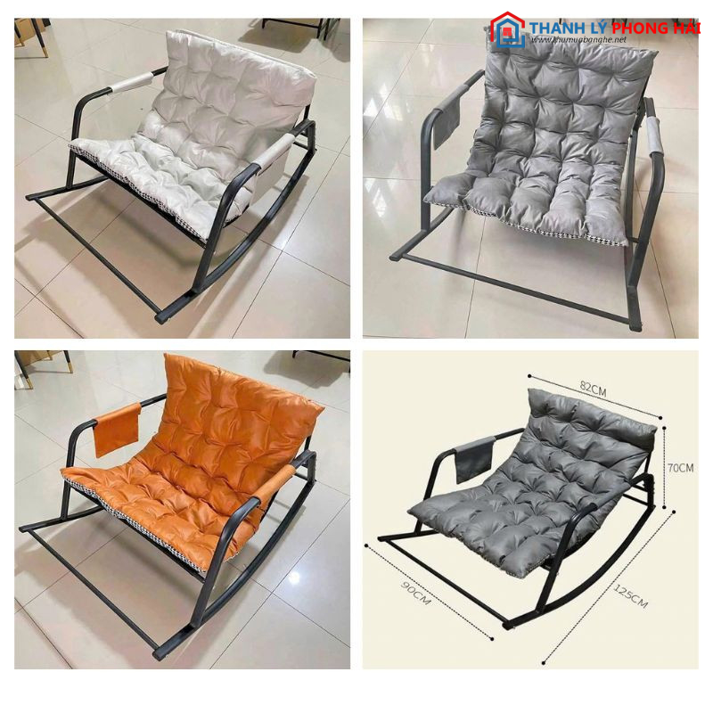 ghe luoi bap benh Ghế lười bập bênh có đệm