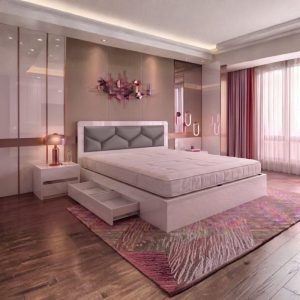 Thanh Lý Giường Ngủ Bọc Nệm Có Hộc Mới 99% 16
