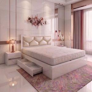 Thanh Lý Giường Ngủ Bọc Nệm Có Hộc Mới 99% 30