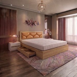 Thanh Lý Giường Ngủ Bọc Nệm Có Hộc Mới 99% 22