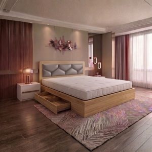 Thanh Lý Giường Ngủ Bọc Nệm Có Hộc Mới 99% 23