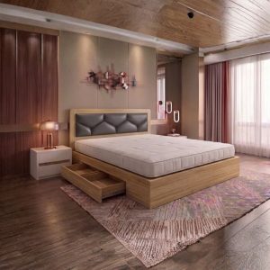 Thanh Lý Giường Ngủ Bọc Nệm Có Hộc Mới 99% 24