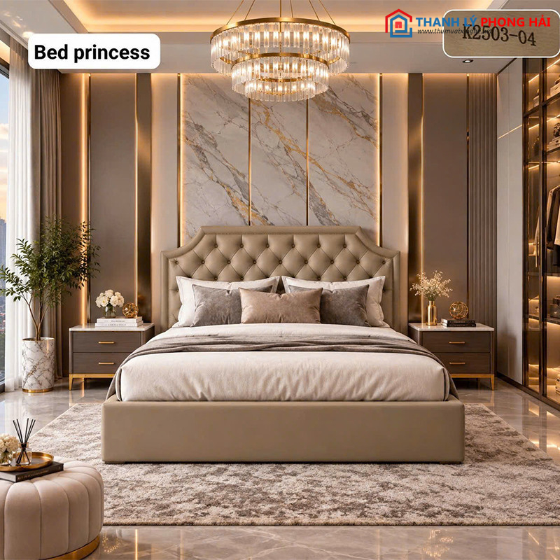 Thanh Lý Giường Ngủ Đầu Nệm Chần Nút Mới 99% (Nhiều Màu) giuong-ngu-cong-chua-5 Thanh Lý Giường Ngủ Đầu Nệm Chần Nút Mới 99% (Nhiều Màu)