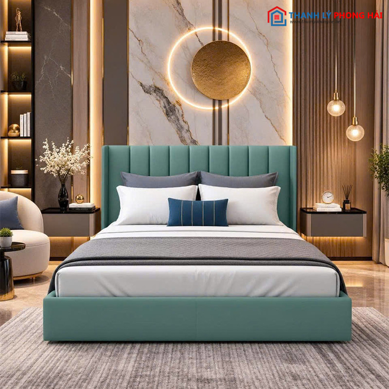 Thanh Lý Giường Ngủ Bọc Nệm Sọc Múi Mới 99% (Nhiều Màu) giuong-ngu-mui-soc-1 Thanh Lý Giường Ngủ Bọc Nệm Sọc Múi Mới 99% (Nhiều Màu)