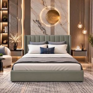 Thanh Lý Giường Ngủ Bọc Nệm Sọc Múi Mới 99% (Nhiều Màu) 5 Thanh Lý Giường Ngủ Bọc Nệm Sọc Múi Mới 99% (Nhiều Màu) 10