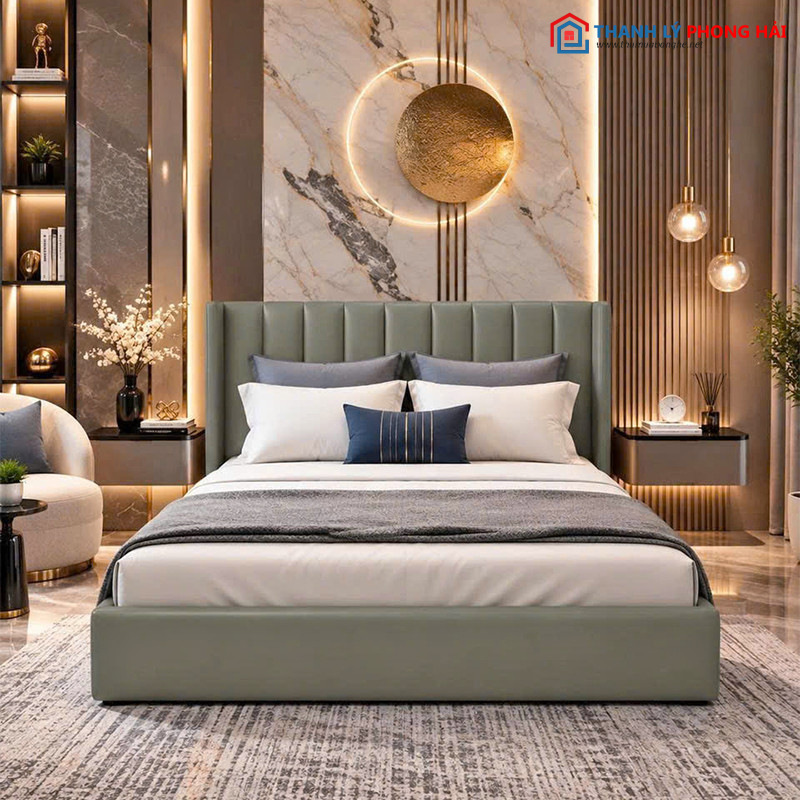 Thanh Lý Giường Ngủ Bọc Nệm Sọc Múi Mới 99% (Nhiều Màu) giuong-ngu-mui-soc-3 Thanh Lý Giường Ngủ Bọc Nệm Sọc Múi Mới 99% (Nhiều Màu)