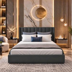 Thanh Lý Giường Ngủ Bọc Nệm Sọc Múi Mới 99% (Nhiều Màu) 4 Thanh Lý Giường Ngủ Bọc Nệm Sọc Múi Mới 99% (Nhiều Màu) 9