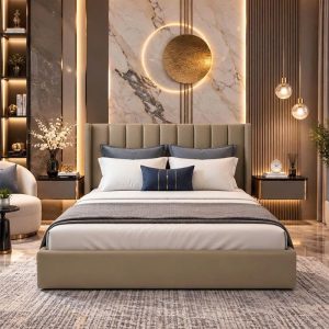 Thanh Lý Giường Ngủ Bọc Nệm Sọc Múi Mới 99% (Nhiều Màu) 3 Thanh Lý Giường Ngủ Bọc Nệm Sọc Múi Mới 99% (Nhiều Màu) 8