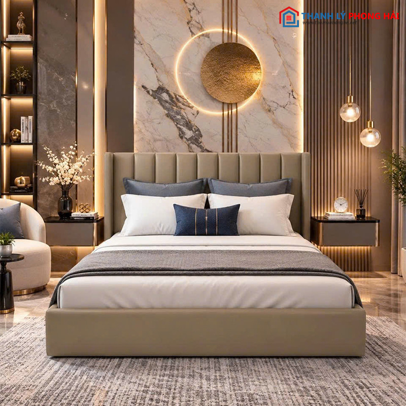 Thanh Lý Giường Ngủ Bọc Nệm Sọc Múi Mới 99% (Nhiều Màu) giuong-ngu-mui-soc-5 Thanh Lý Giường Ngủ Bọc Nệm Sọc Múi Mới 99% (Nhiều Màu)