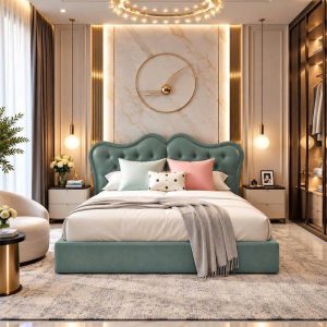 Thanh Lý Giường Ngủ Queen Bọc Nệm Mới 99% (Nhiều Màu) 6