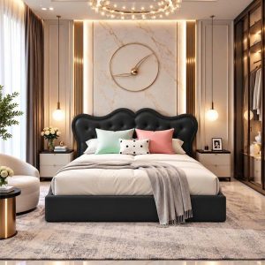 Thanh Lý Giường Ngủ Queen Bọc Nệm Mới 99% (Nhiều Màu) 8