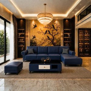 Thanh Lý Sofa Góc L Bọc Da Lưng Múi Sọc Mới 99% 2 Thanh Lý Sofa Góc L Bọc Da Lưng Múi Sọc Mới 99% 9