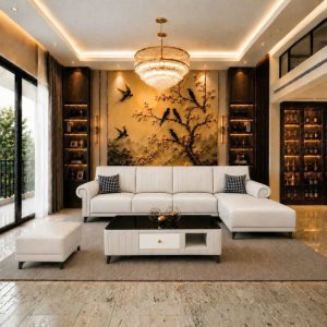 Thanh Lý Sofa Góc L Bọc Da Lưng Múi Sọc Mới 99% 5 Thanh Lý Sofa Góc L Bọc Da Lưng Múi Sọc Mới 99% 12