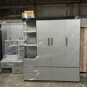 Thanh Lý Tủ Quần Áo Nhựa 3 Cánh Kèm Kệ Mới 99% 6