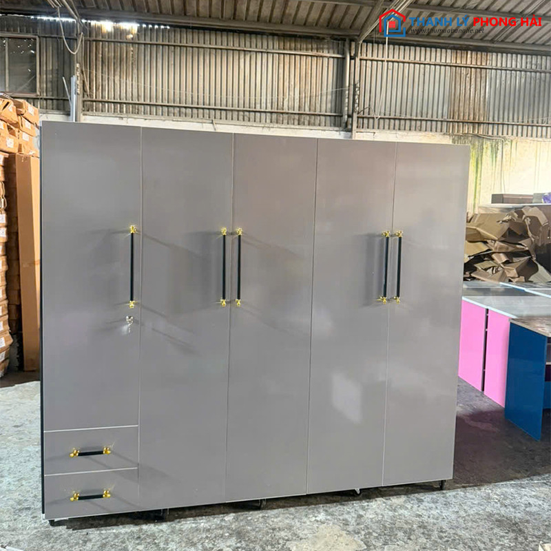 Thanh Lý Tủ Quần Áo Nhựa 5 Cánh Có Hộc Mới 99% tu-quan-ao-5-canh-1 Thanh Lý Tủ Quần Áo Nhựa 5 Cánh Có Hộc Mới 99%