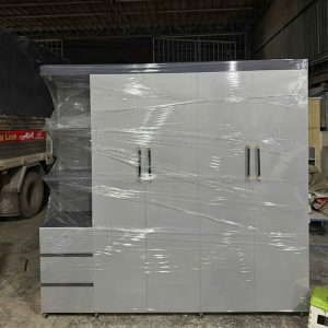 Thanh Lý Tủ Quần Áo Nhựa 4 Cánh Kèm Kệ Mới 99% 9