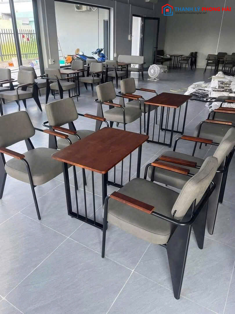 Thanh Lý Bàn Ghế Cafe Nappa Xám Mới 99% ban-ghe-cafe-nappa-xam Thanh Lý Bàn Ghế Cafe Nappa Xám Mới 99%