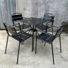 Bộ bàn ghế cafe sắt đen