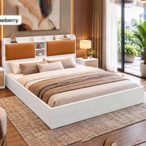 Thanh Lý Giường Ngủ Bọc Nệm Có Kệ Mới 99% 8