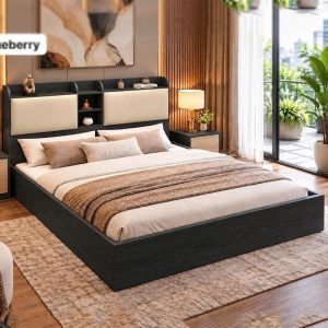 Thanh Lý Giường Ngủ Bọc Nệm Có Kệ Mới 99% 11