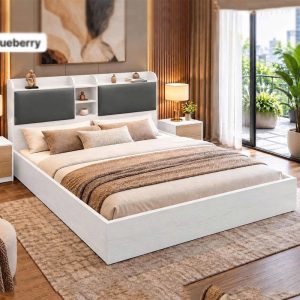 Thanh Lý Giường Ngủ Bọc Nệm Có Kệ Mới 99% 13