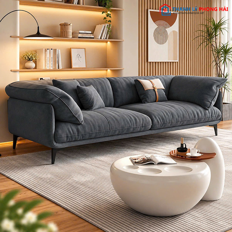 Thanh Lý Sofa 3 Chỗ Ngồi Bọc Vải Mới 99% (Nhiều Màu) sofa-2-cho-lung-thap-3 Thanh Lý Sofa 3 Chỗ Ngồi Bọc Vải Mới 99% (Nhiều Màu)