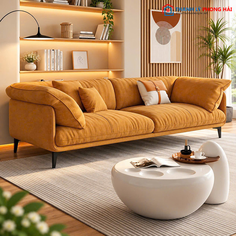 Thanh Lý Sofa 3 Chỗ Ngồi Bọc Vải Mới 99% (Nhiều Màu) sofa-2-cho-lung-thap-5 Thanh Lý Sofa 3 Chỗ Ngồi Bọc Vải Mới 99% (Nhiều Màu)