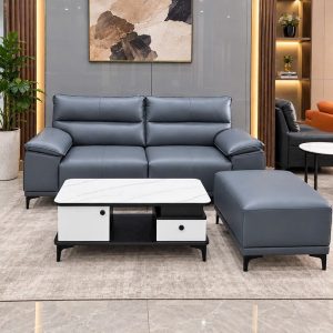 Thanh Lý Bộ Sofa Hai Chỗ Có Đôn Rời