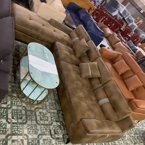 Thanh Lý Sofa Góc L Bọc Da Nâu Mới 99% 2 Thanh Lý Sofa Góc L Bọc Da Nâu Mới 99% 2