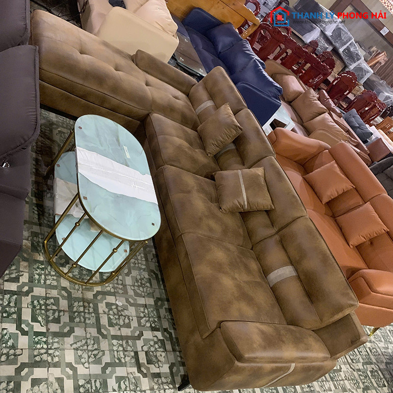 Thanh Lý Sofa Góc L Bọc Da Nâu Mới 99% sofa-da-14 Thanh Lý Sofa Góc L Bọc Da Nâu Mới 99%