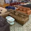 Thanh Lý Sofa Góc L Bọc Da Nâu Mới 99% 