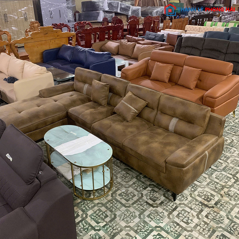 Thanh Lý Sofa Góc L Bọc Da Nâu Mới 99% sofa-da-15 Thanh Lý Sofa Góc L Bọc Da Nâu Mới 99%