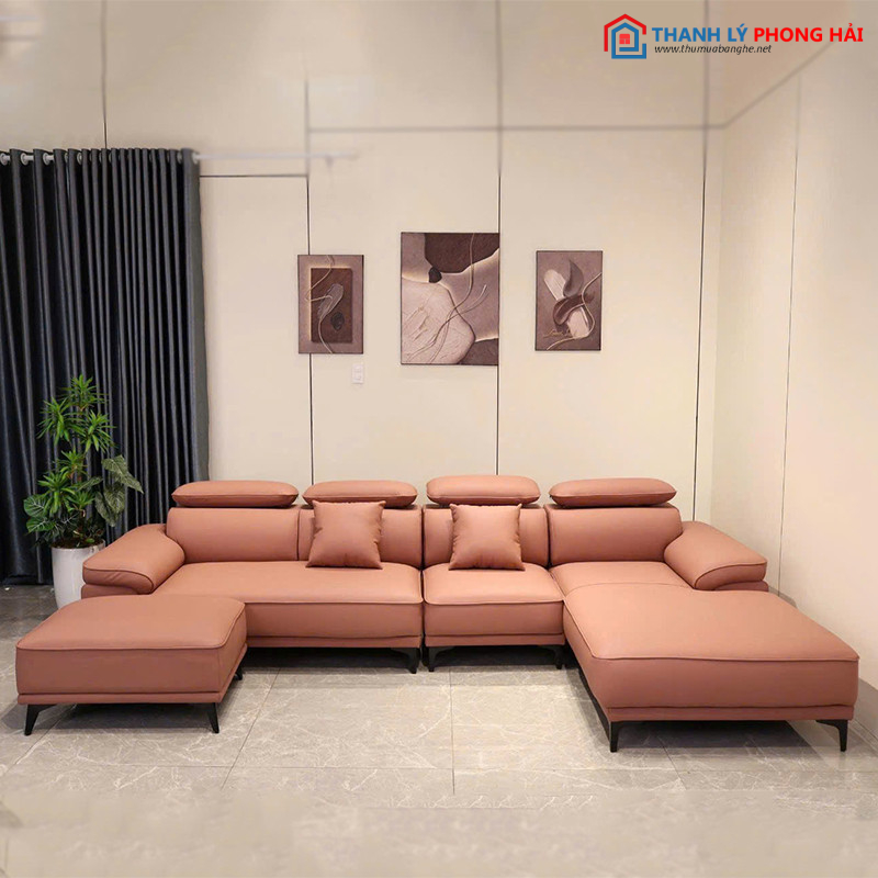 Thanh Lý Bộ Sofa Da Đầu Bậc Mới 99% (Nhiều Màu) sofa-goc-L-dau-bac Thanh Lý Bộ Sofa Da Đầu Bậc Mới 99% (Nhiều Màu)